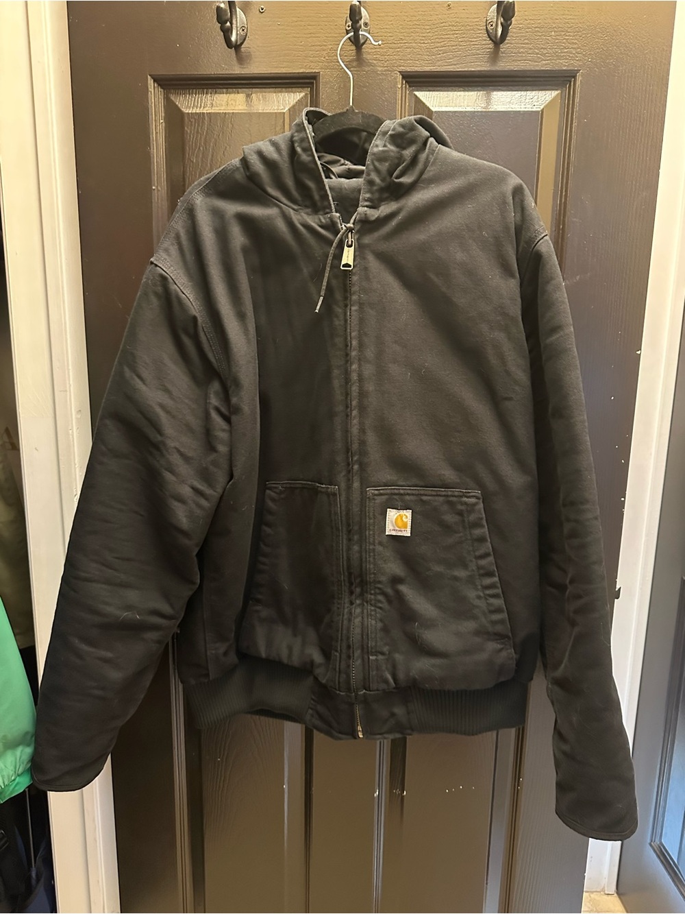 Carhartt Black Hooded Field Jacket